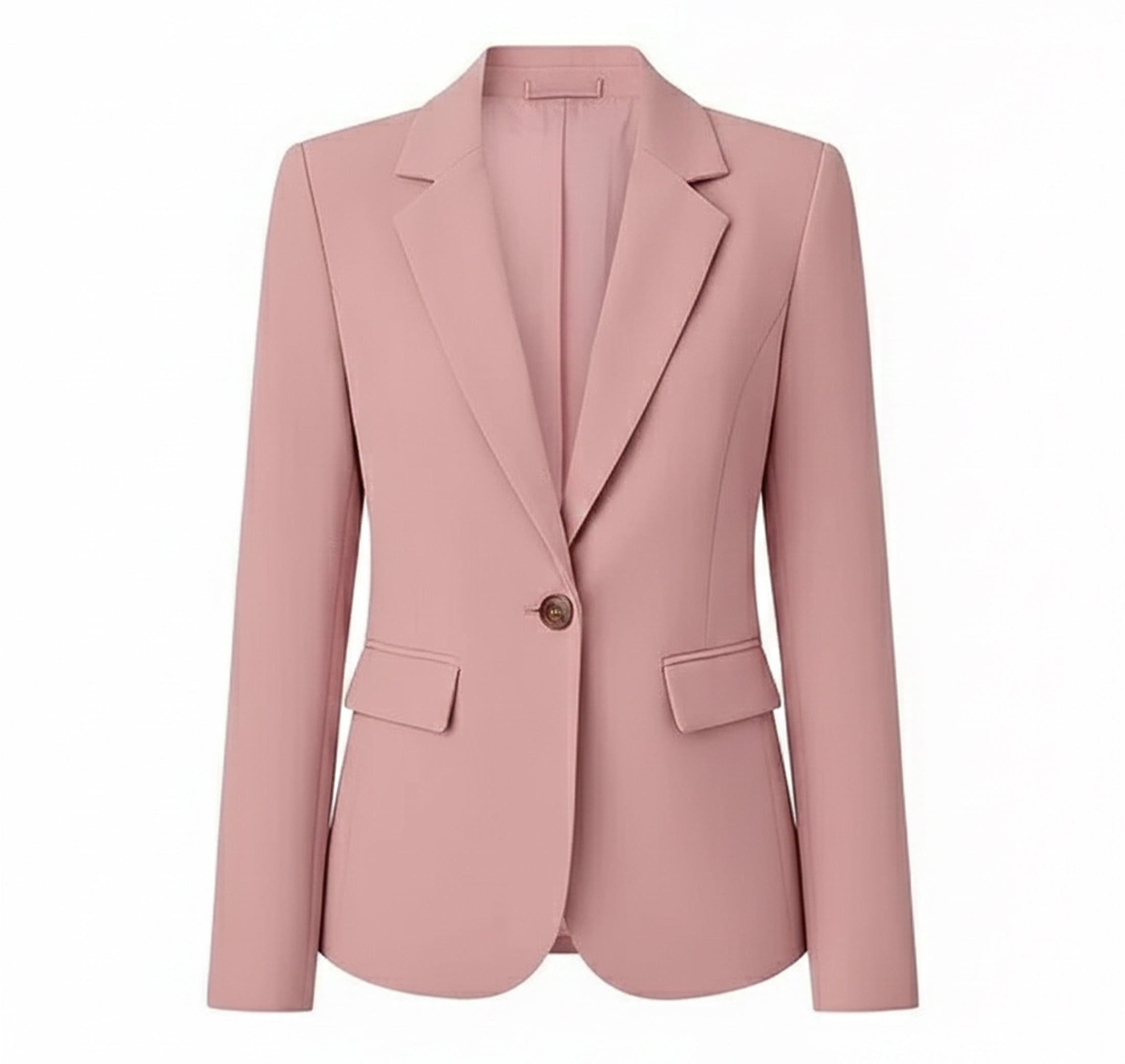 Dames Geweven Blazer Jas Comfortabel