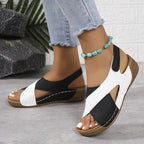 Dames Slingback Sandalen Open Teen