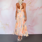 Dames Maxi Jurk Halter Hals