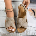 Dames Platform Sleehak Sandalen met Demping