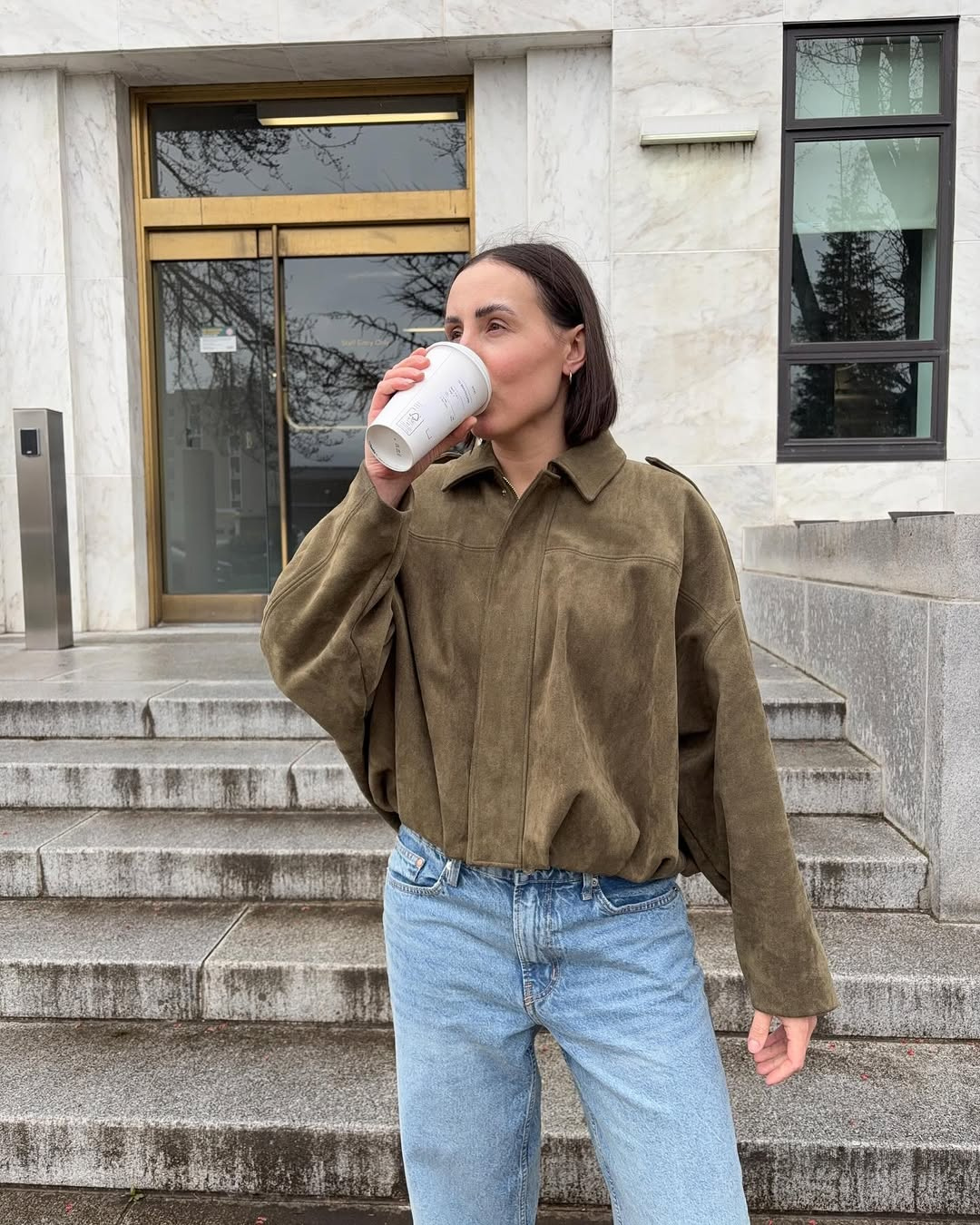 Xaviera Jas | Herfst Suède Jas met Rits