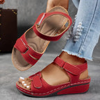 Dames Platform Sandalen met Enkelband en Open Teen