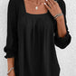 Sabrine Blouse | Katoenen Blouse met Vierkante Halslijn