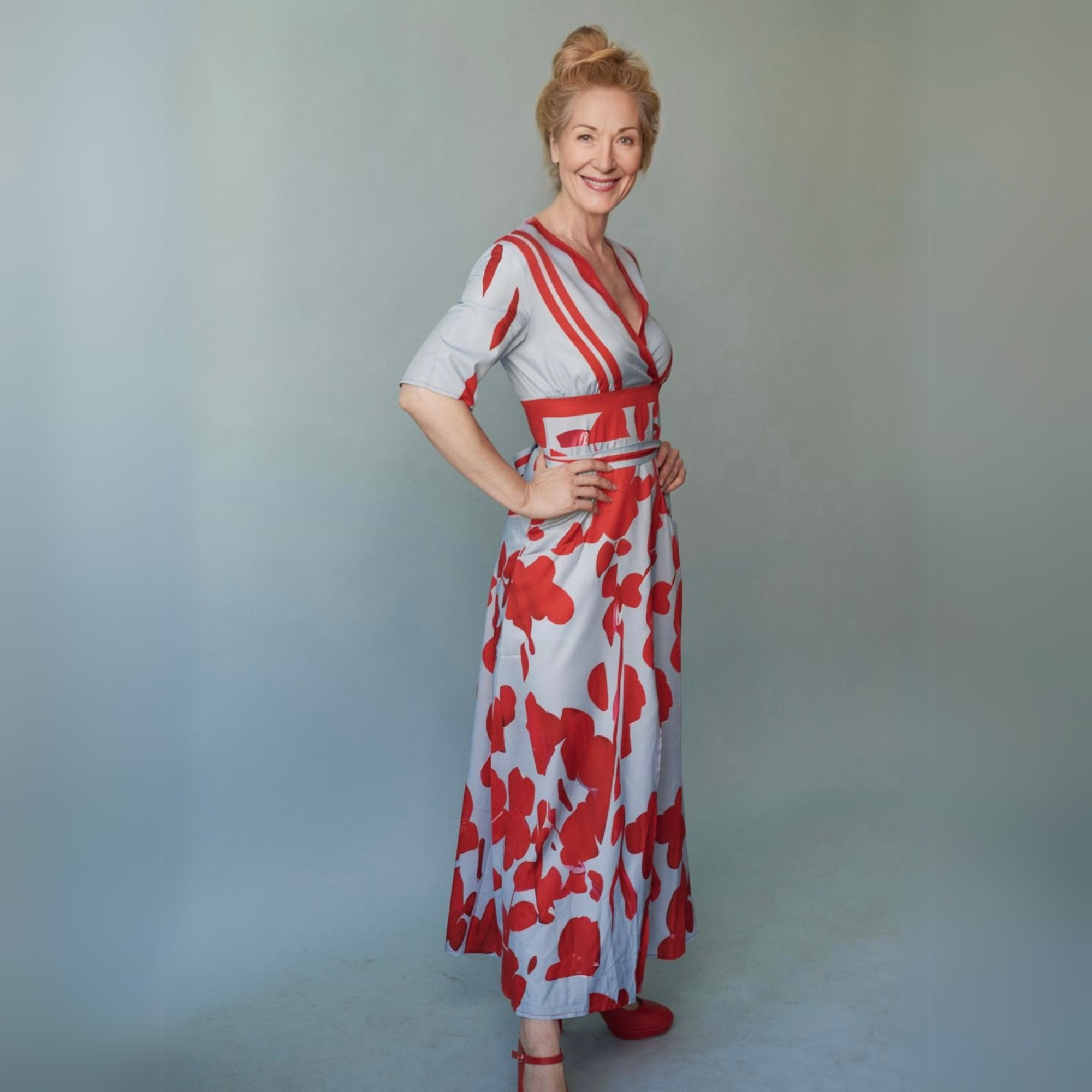 Dames Wikkel Maxi Jurk Bloemenprint