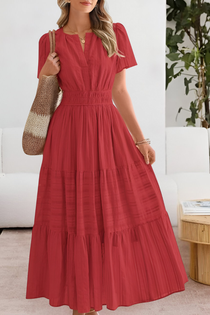 Dames Zomer Maxi Jurk Gelaagd