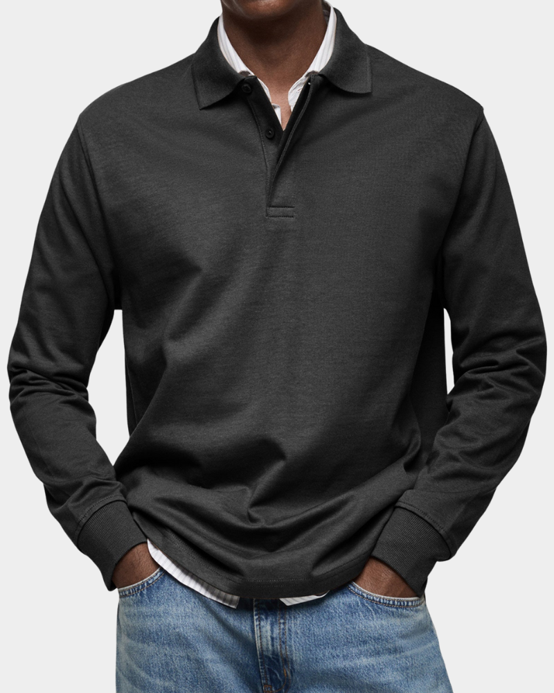 Heren Polo met Lange Mouwen Montarello