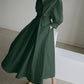 Vicki Jurk | Dames Herfst Elegante Maxi Jurk met Zwierige Pasvorm