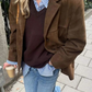 Benet Mantel | Oversized Suede Trench Coat