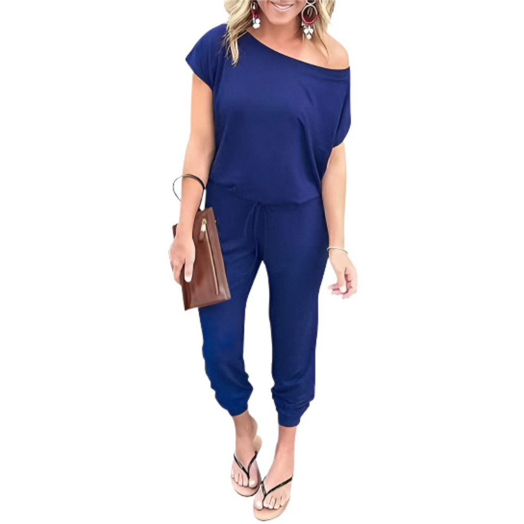Dames Off Shoulder Zomer Jumpsuit
