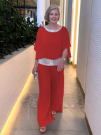 Dames Elegante Twee Delige Set Verfijnd
