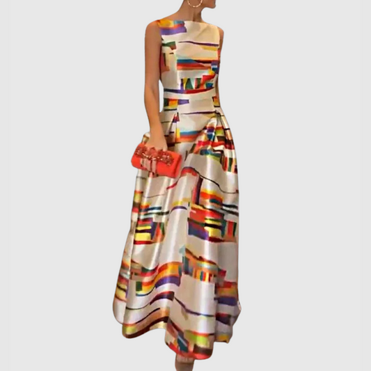 Dames Tijdloze Elegante Maxi Jurk