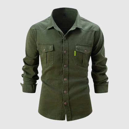 Lyndon Jas | Heren Denim Button-Down Jas