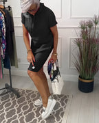 Dames Hoodie Mini Jurk Relaxed Fit