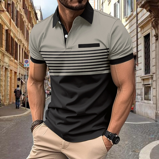William Polo | Gestreepte Korte Mouw Polo