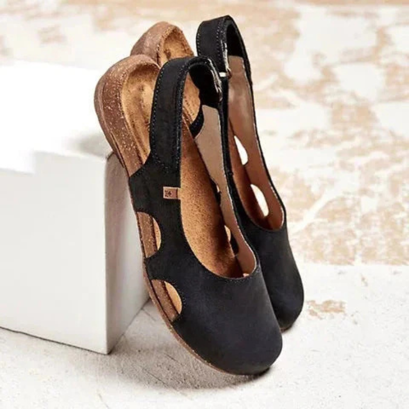 Women's Orthopedic Suede Sandals Closed Toe