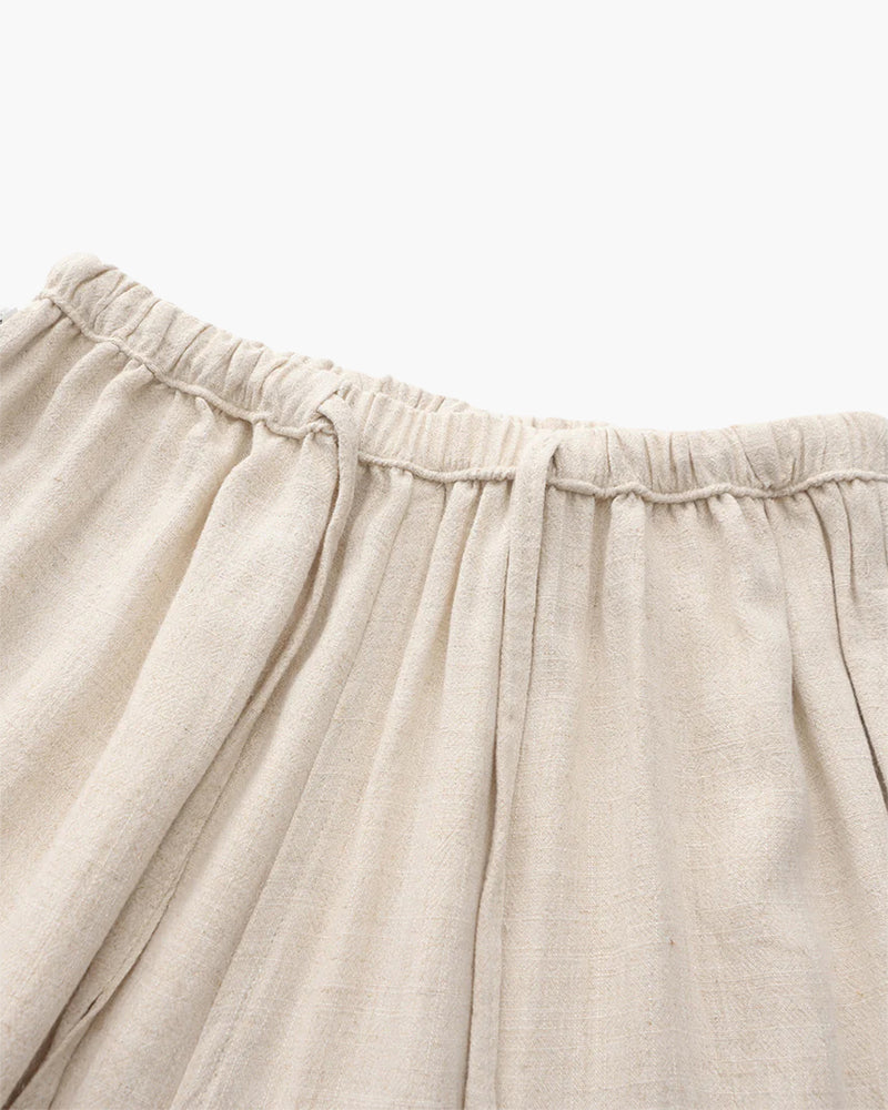 Heren Linnen Broek Lichtgewicht Relaxed Fit