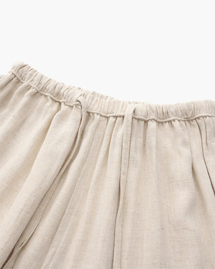 Heren Linnen Broek Lichtgewicht Relaxed Fit
