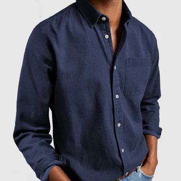 Lucian Overhemd | Heren lange mouw denim overhemd