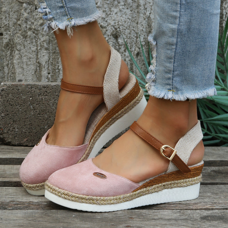 Dames Orthopedische Geweven Sandalen met Demping