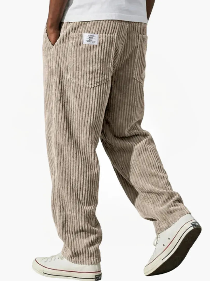 Heren Casual Corduroy Broek Montarello