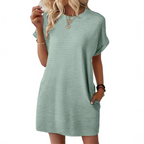 Dames Minimalistische Zomer Mini Jurk