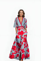 Dames Wikkel Maxi Jurk Bloemenprint