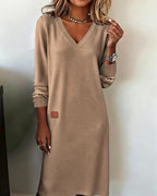 Dames Comfortabele Midi Jurk