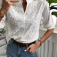 Wybina Blouse | Geborduurde Bloemen Kant Top