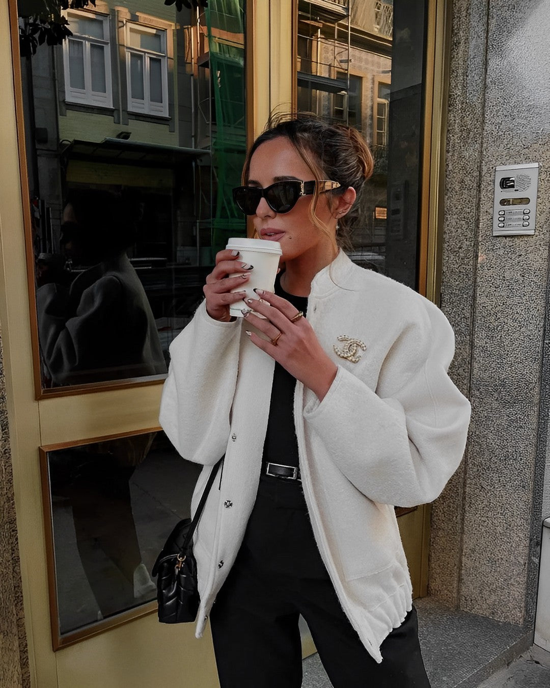 Yanina Jas | Herfst Oversized Wol Bomber