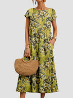 Dames Vintage Maxi Jurk