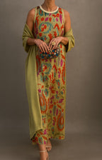 Women's Dress | Matching Open Front Coat Maxi