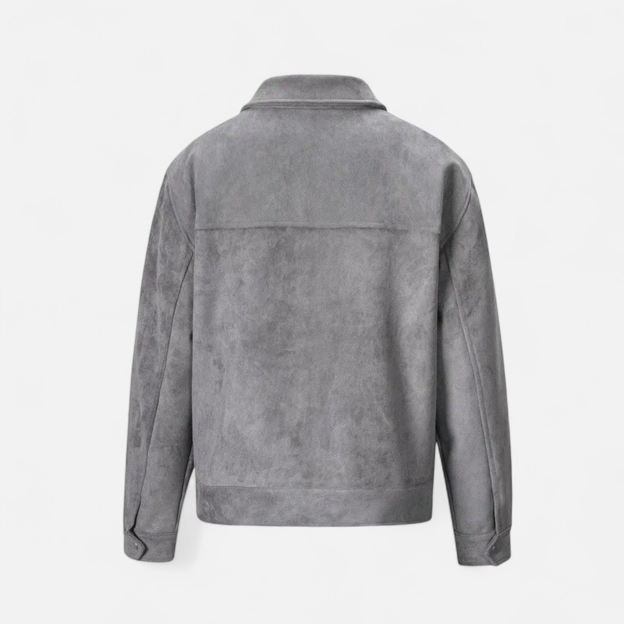 Heren Suède Utility Jas Klassieke Stijl