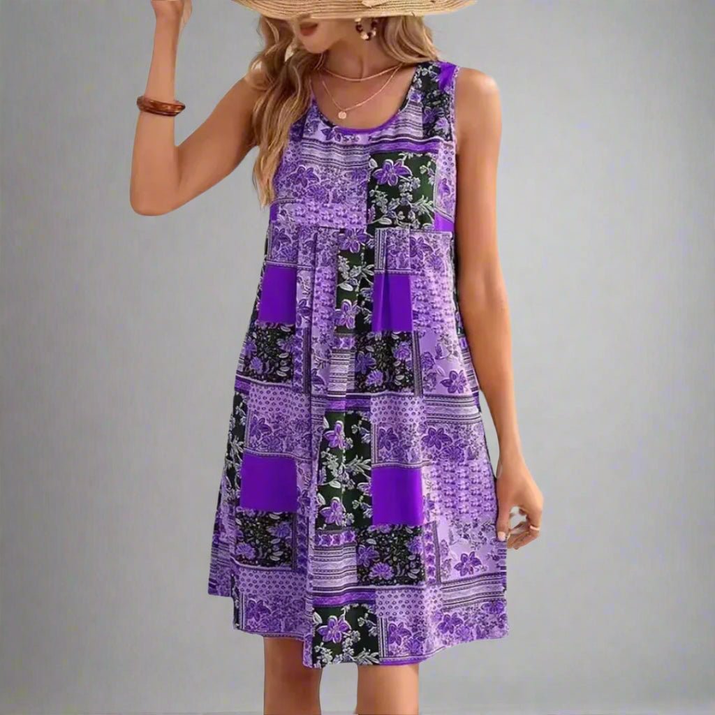 Women's Bohemian Mini Dress Sophisticated Style