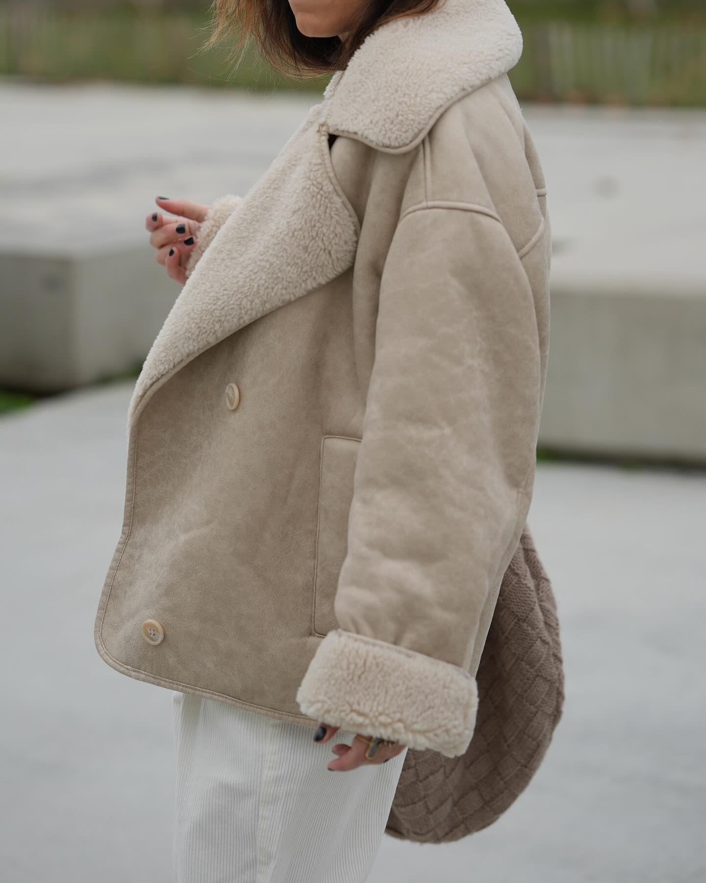 Xerina Jas | Herfst Imitatie-Shearling Jas