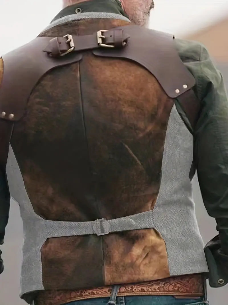 Huib Heren Vest | Mouwloos Vest met Knopen