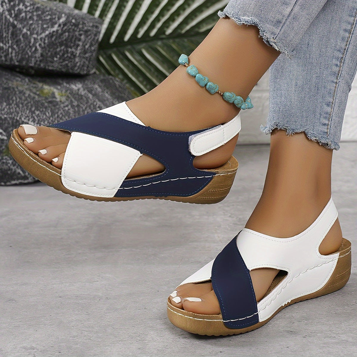 Dames Slingback Sandalen Open Teen