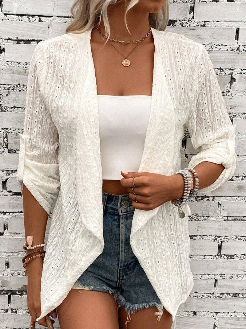 Udine Vest | Dames Herfst Gehaakt Gebreid Relaxed Fit Vest met Open Voorkant