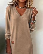 Dames Comfortabele Midi Jurk
