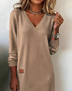Dames Midi Jurk Minimalistisch