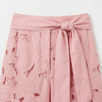 Dames Geborduurde Tweedelige Set