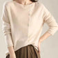 Willianne Vest | Losse Crewneck Knopen Vest