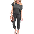 Dames Off Shoulder Zomer Jumpsuit