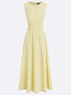 Dames Mouwloze A Lijn Maxi Jurk Chiffon