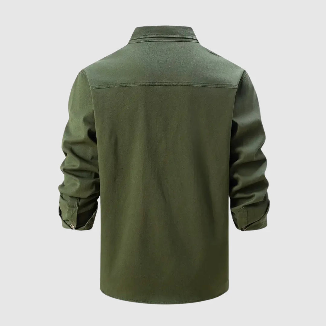 Lyndon Jas | Heren Denim Button-Down Jas