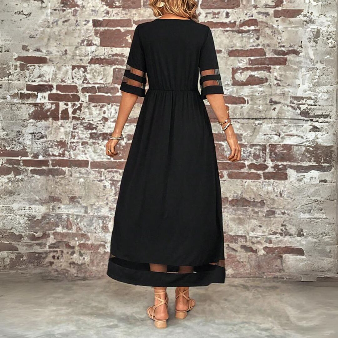 Women's Tummy Control Midi Dress Elegant