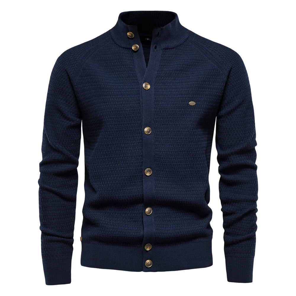 Werner Vest | Heren Gebreid Knoopvest voor Winterdagen