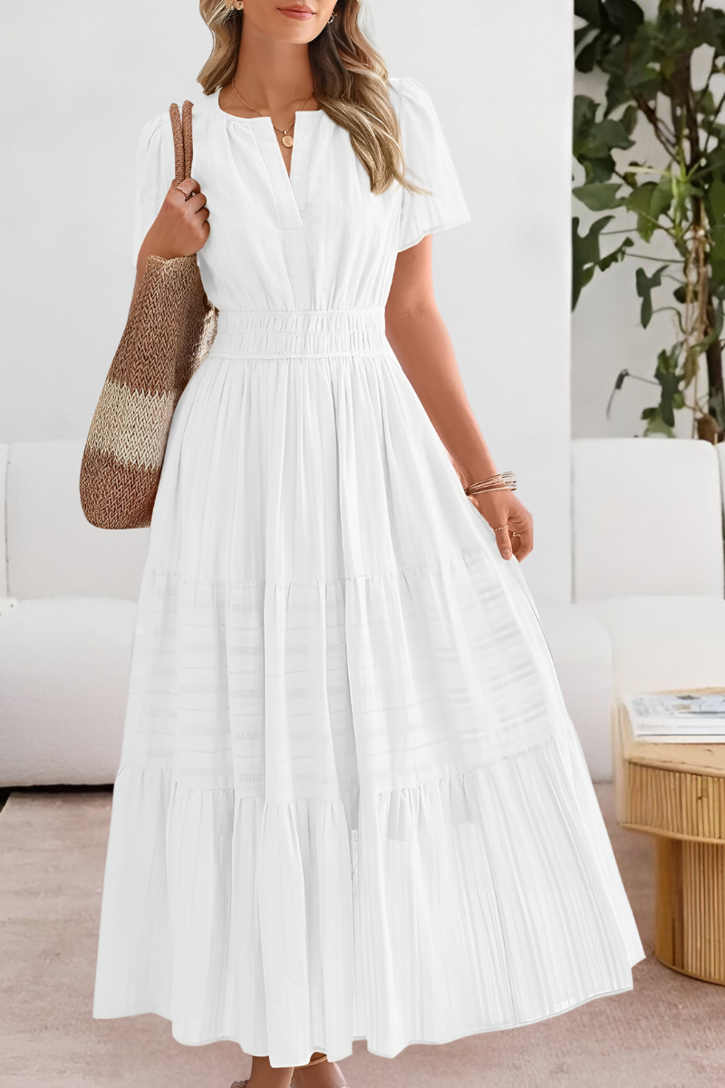 Dames Zomer Maxi Jurk Gelaagd