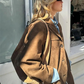 Benet Mantel | Oversized Suede Trench Coat