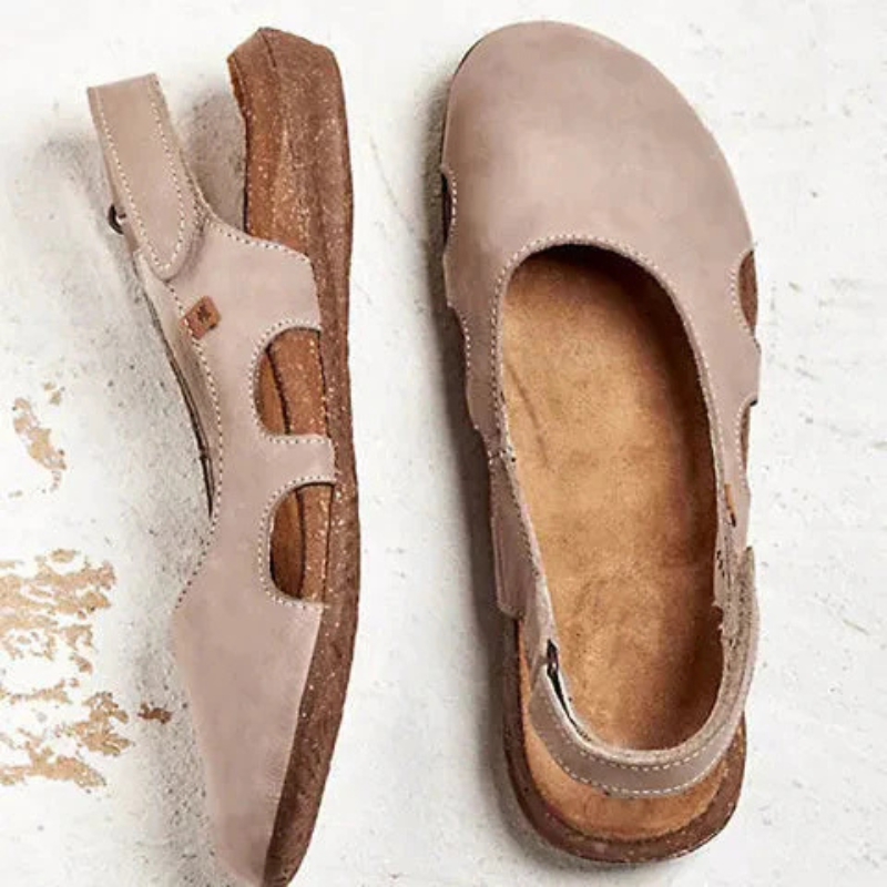 Women's Orthopedic Suede Sandals Closed Toe