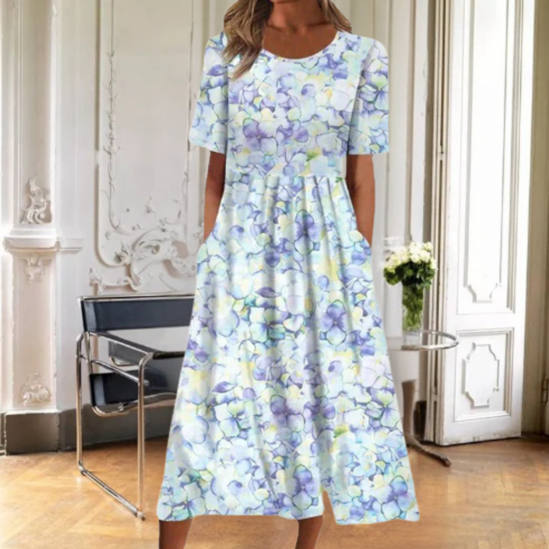 Women's Floral Print Midi Dress
